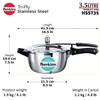 Hawkins 3.5 Litre Triply Stainless Steel Pressure Cooker, Inner Lid