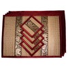 Hand-Woven Wicker Reed Placemats and Coaster Set - Eco-Friendly Alternative
