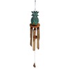 Wowser Bamboo Pineapple Windchime, Outdoor Garden Décor, 36 Inches