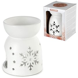Burning Essence for Scented Wax Ceramic - Snowflake Carved