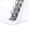 Eachbid PVC Ring Binder 6 Holes with Transparent Soft Cover