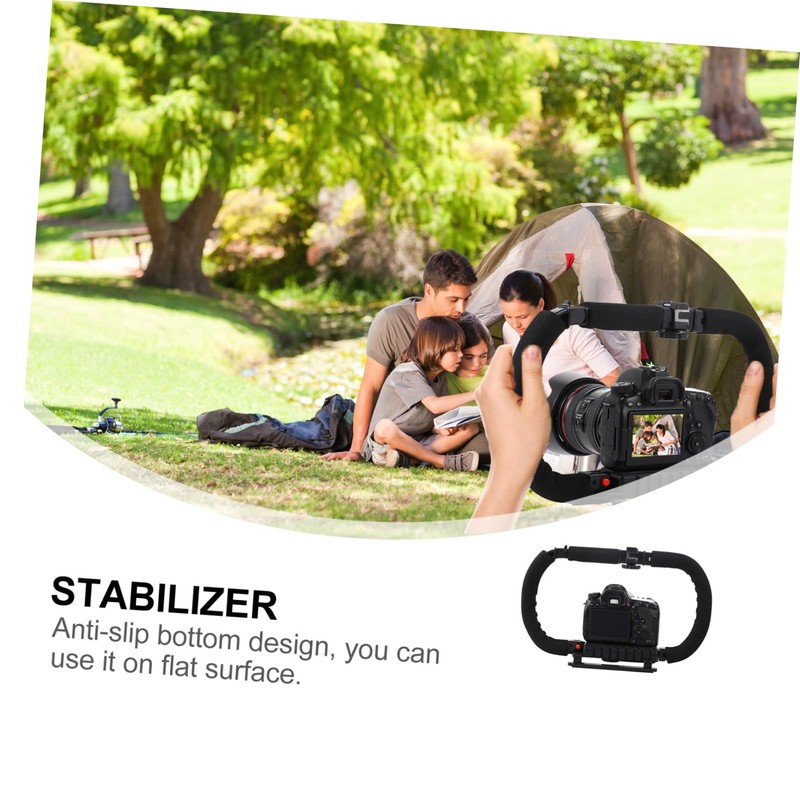 Tofficu Foldable Handheld Camera Stabilizer with Slip Base Rig for
