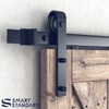 SMARTSTANDARD 5 Feet Heavy Duty Sturdy Sliding Barn Door Hardware