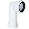 Hulthor 90° Bent WC Pan Connector – Universal Toilet Waste