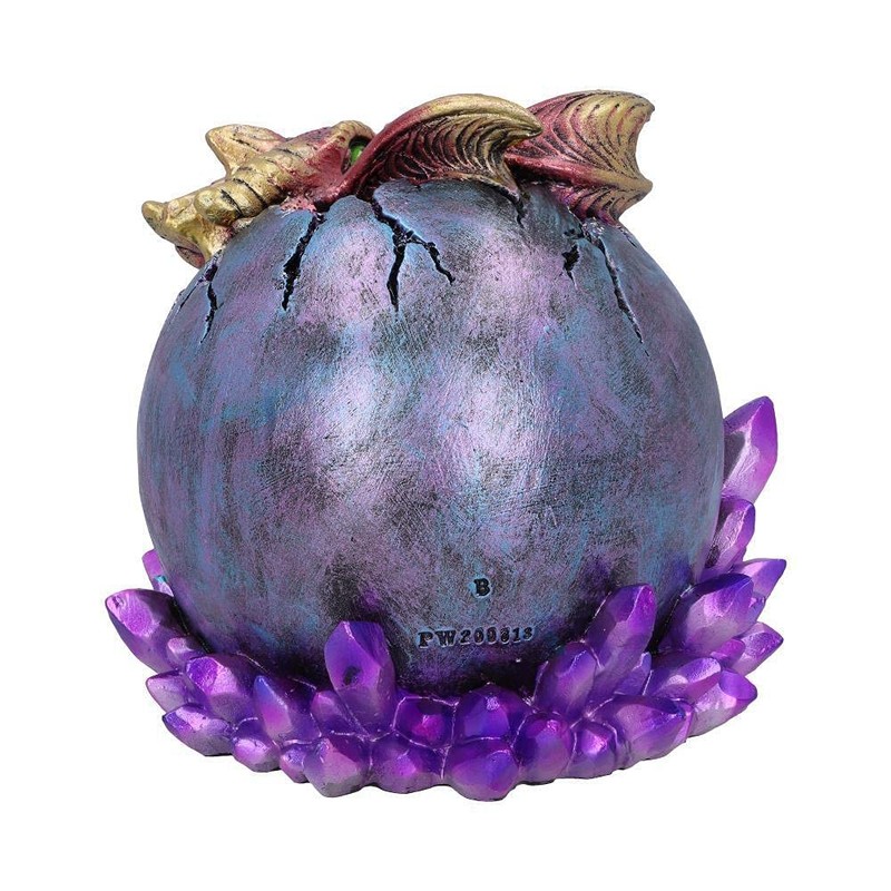 Nemesis Now Crimson Hatchling Glow Dragon Red Dragonling Crystal Figurine,