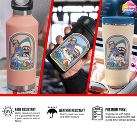 United by Color Stay Positive Stickers (2 Pack) - Strong Adhesive Waterproof No Fade Funny Vinyl Stickers - Used for Car, Laptop, Water Bottle, Tumbler, Notebook (Pack of 3)
