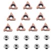 10Pcs Carbide Turning Indexable Inserts for Air Chamfer Tool, Pneumatic