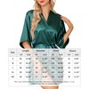 Lovasy Women's Satin Robe Summer Silk Dressing Gown for Women
