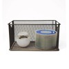 WeiLaiKeQi Countertop Basket CD Storage Box Organizing Rectangle Mesh Open