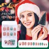MELLIEX Pack of 72 Christmas Press On Nails Short, Full