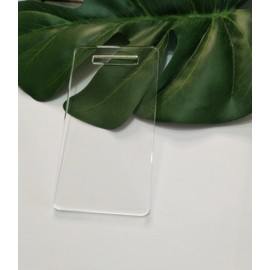 10pcs of Acrylic Badge Buddy,ID Badge Holder Buddy Bases,Badge Buddy Acrylic Blank (2.25''x4.25'')