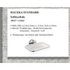 Haceka Seifenhalter Standard mit Kunststoffeinsatz, Plastik, Silber, 15 x 15