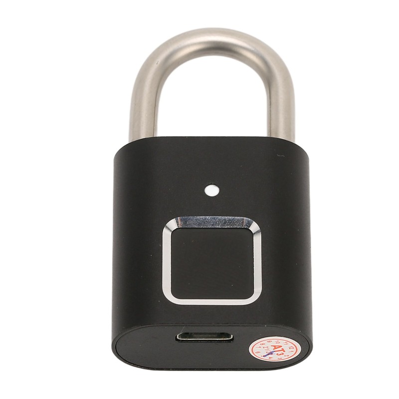 Smart Keyless Fingerprint Padlock Waterproof Biometric Prevent Theft Rechargeable USB