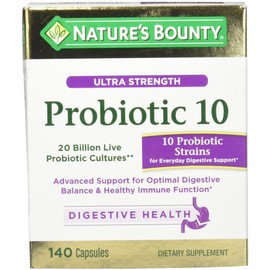 Nature's Bounty Ultra Strength Probiotic 10, 140 Capsules