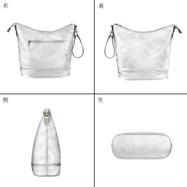 FUKUYIN Women's Shoulder Bag, 3-Way Leather Tote Bag, Large Capacity, Crossbody Bag, 3 Straps Included, Stylish, Simple, Lightweight, Work or School Commute, Gift, Giniro