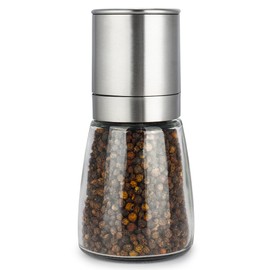 Pepper Grinder 6.3 Inch with Adjustable Coarseness Stainless Steel Mill for Salt and Pepper (1 Pack Pepper Grinder)