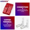 Uddick 4PCS 350A 2/0 Gauge Battery Cable Quick Connect/Disconnect Connector