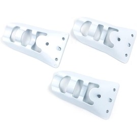 Tiardey 3 x Wall Mount, Adjustable Aluminium Flag Holder for Wall Mounting, Windsock Base Pole, Aluminium Mounting Flagpole Bracket