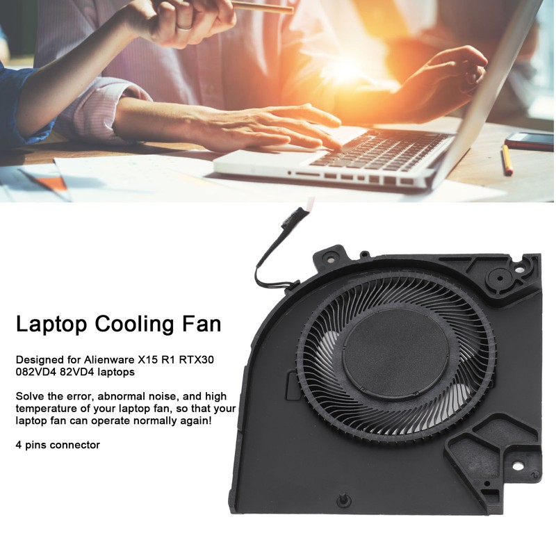 Cooling Fan for Alienware X15 R1 RTX30 082VD4 82VD4 Laptop