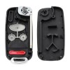 camprofessor Uncut 3 Button Conversion Flip Remote Key Shell Fob