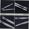 TOVINANNA 9pcs Stainless Steel Stamp Tweezer Lightweight False Eyelash Nipper