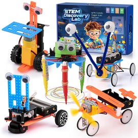 STEM Kits for Kids Ages 6-12, Science Kits for Kids,DIY STEM Gifts Toys for 6 7 8 9 10 11 12 13 Year Old Boy Birthday Gifts,Robot Building Science Kits Engineering Projects,Science Experiments Kits