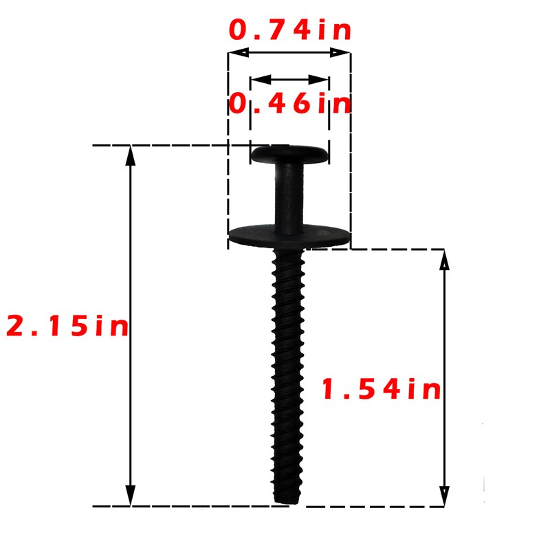 316433300 Range Oven Door Handle Screw 2 Pack Replacement for