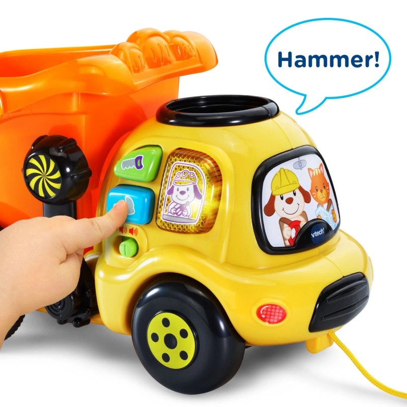 VTech Drop and Go Dump Truck Interactive Learning Toy for
