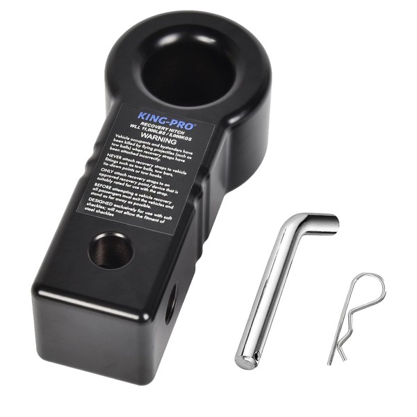 KING-PRO Shackle Aluminum Hitch Receiver 2 Inch, 22000Lbs Break Strength