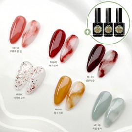 Yes, mayo Yogomayo Hongyeon Syrup Gel Nail Set of 6 / 요고마요 홍연 시럽젤네일 6종 세트