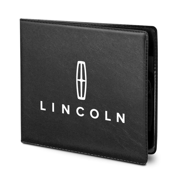 iPick Image for Lincoln Car Auto Insurance Registration Black PU Leather Document Holder Wallet