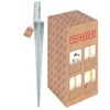 L-Shape Impact Ground Sleeve for Round Wood Posts Dimensions 50