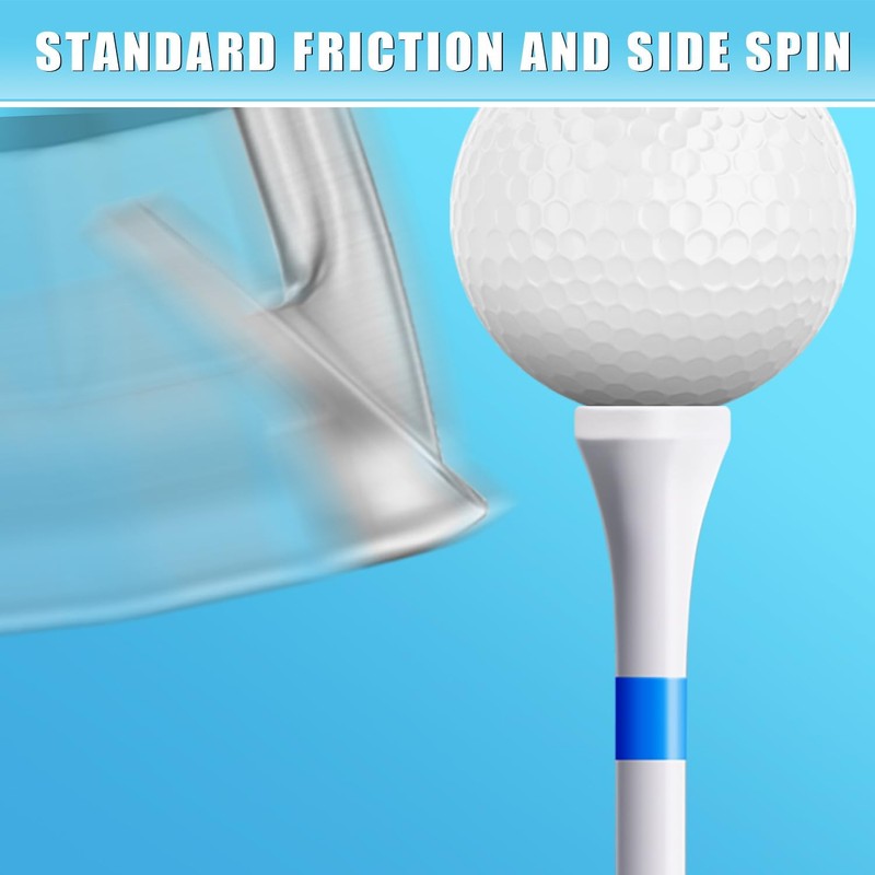 CHAMPKEY Premium Wood Golf Tees - Golf Wood Tees with