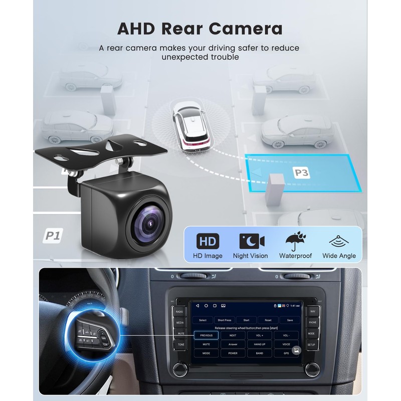 4G+64G Car Radio Stereo for VW Passat Jetta Tiguan Golf