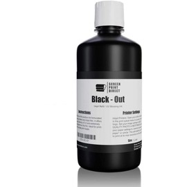 Screen Print Direct® UV Blocking Ink Refill (1 LTR) - Black Out Universal Inkjet Refill for Film Positives, High Opacity Ink for Waterproof Inkjet Film - Black Dye Ink Screen Printing Supplies