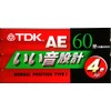 TDK AE-60X4F Sound Design Audio Cassette Tape