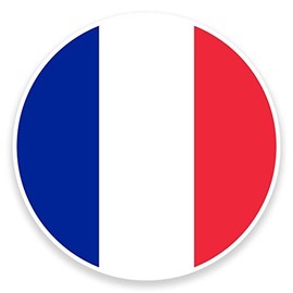 2 x 10cm/100mm France Flag Map Window Cling Sticker Car Van Campervan Glass #9072