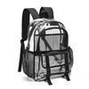 KUI WAN Clear Backpack, Large Clear Bag Heavy Duty PVC
