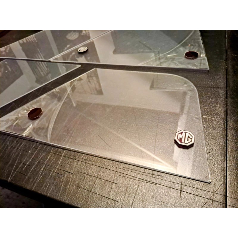 DAXCNC MGA SIDE CURTAIN SLIDING WINDOWS SET 1956-1962 CLEAR 10