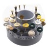Rotating Round Shape Drill Bit Storage Case Grinding Tool Tip