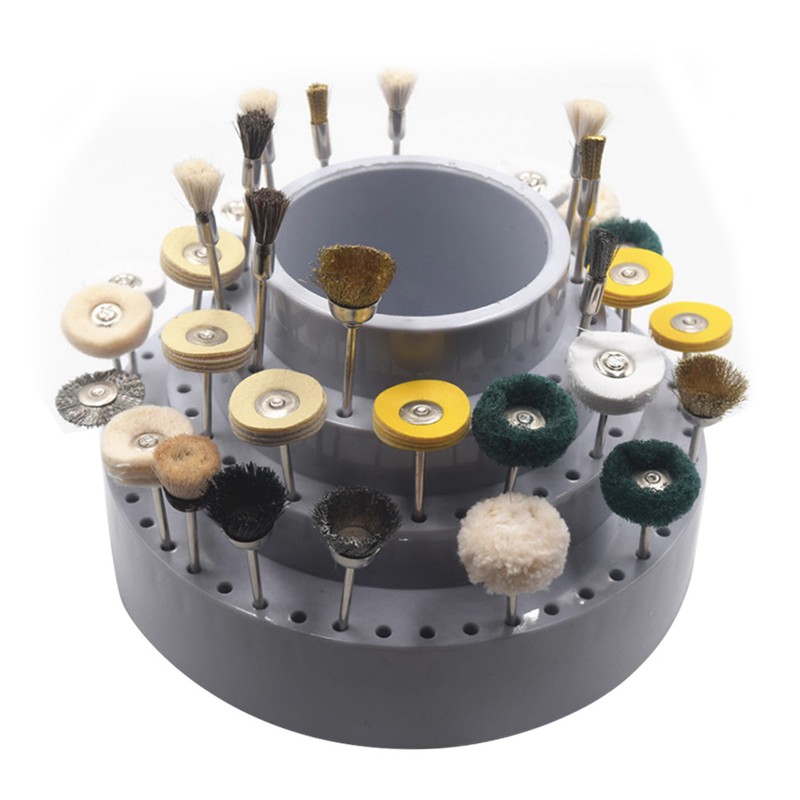 Rotating Round Shape Drill Bit Storage Case Grinding Tool Tip