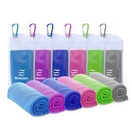 Sukeen Cooling Towel(40"x12") Sweat Towel Cold Towel for Neck&Head,Soft Breathable Chilly Towel for Yoga, Golf, Gym, Camping, Running, Workout & More Activities