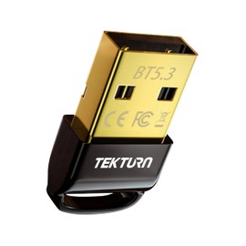 TEKTURN USB Bluetooth 5.3 Adapter: Plug-and-Play, Nano Design, EDR & BLE, Compatible with Windows 11/10/8.1/7, Desktop, Laptop, Supports Headphones, Keyboard, Mouse, Speakers, Printer