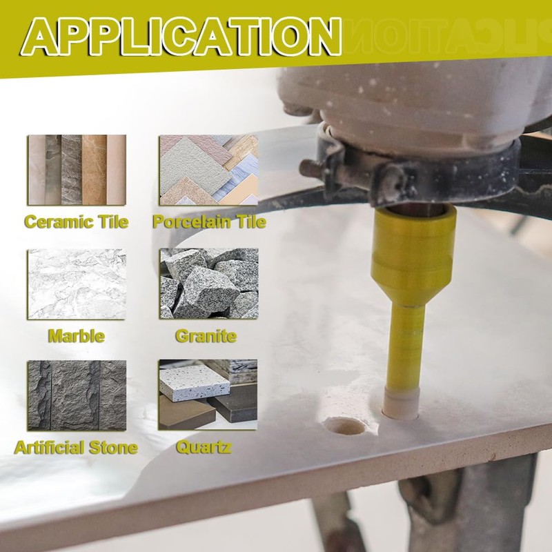 Tile Hole Saw Kit - Diamond Core Drill Bits Set