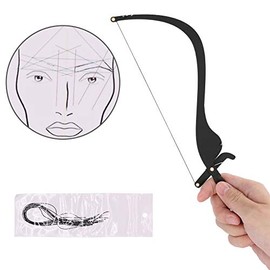 Nueva regla de marcador de línea Microblading, Eyebrow con 10pcs Thread Lines, herramienta de medida de diseño de ceja Maquillaje semipermanente para mapear líneas