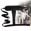 Wheelchair Safety Belt Restraint Harness Protective Adjustable Strap for PatientsBlack