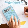 Basic Cute Calculator Four Function for Teachers Students Basics Office,