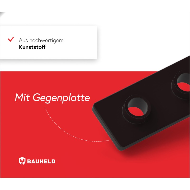 BAUHELD Roller Shutter Stop Square [8 Pieces] – Outer Roller