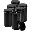 Yesland 6 Pack Tea Tin Canister with Airtight Double Lids,