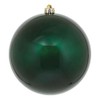 Vickerman 8" Midnight Green Candy Ball Ornament.